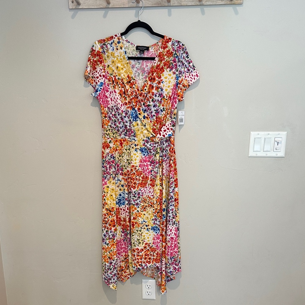 Vibrant Floral Midi Dress
